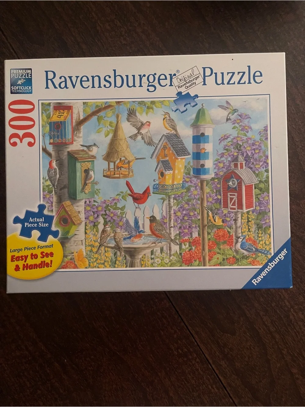 Ravensburger 300 Large Piece puzzle Birdhouse Garden Puzzle